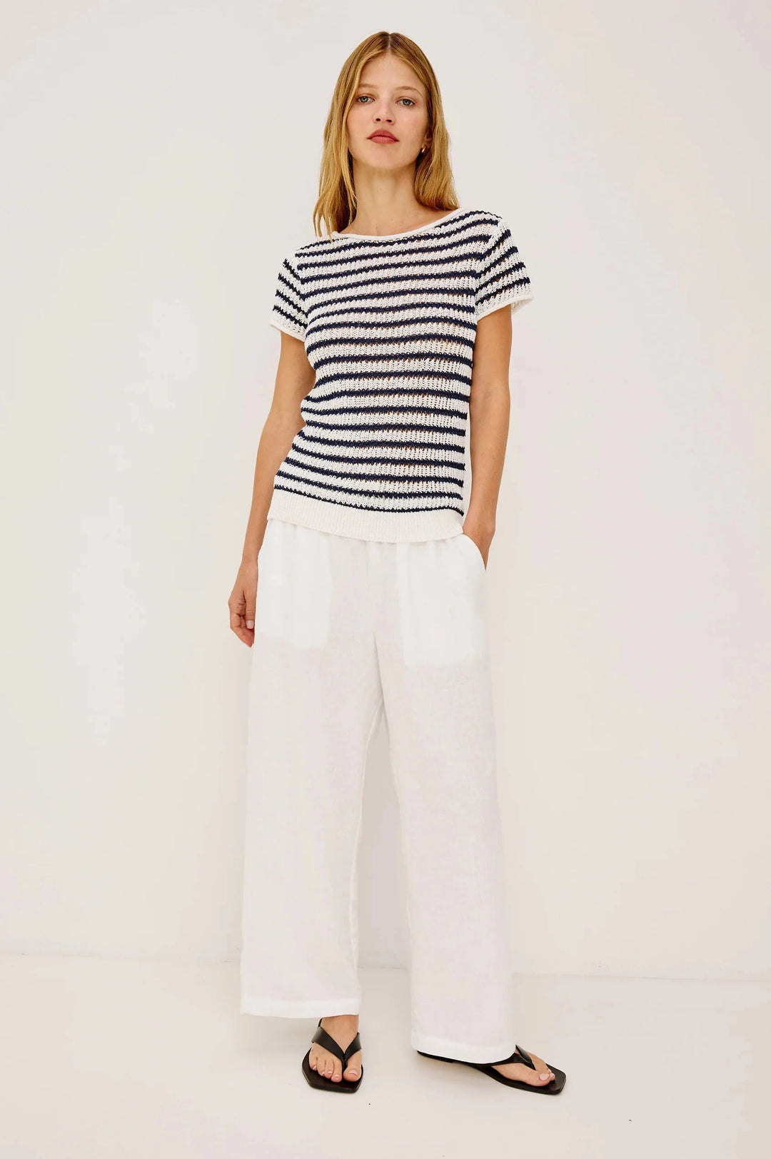 CADY TOP - STRIPE TOP RAILS 