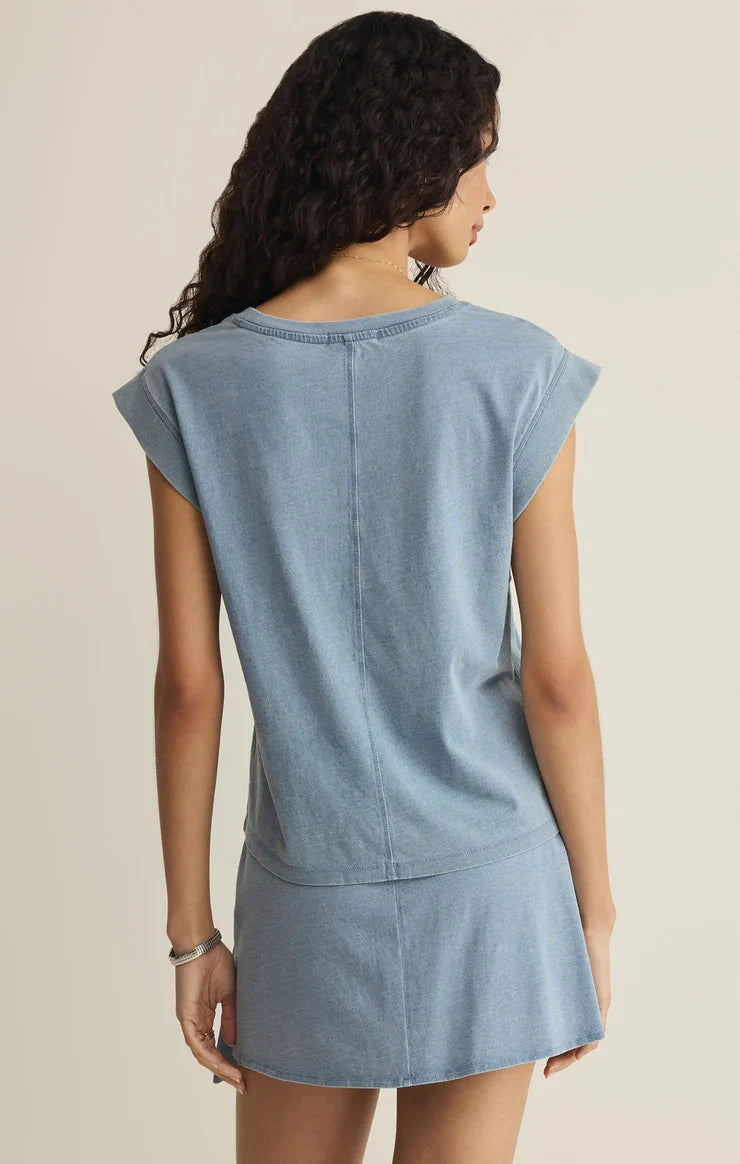 CAMINO JERSEY DENIM TOP T-Shirt Z SUPPLY 