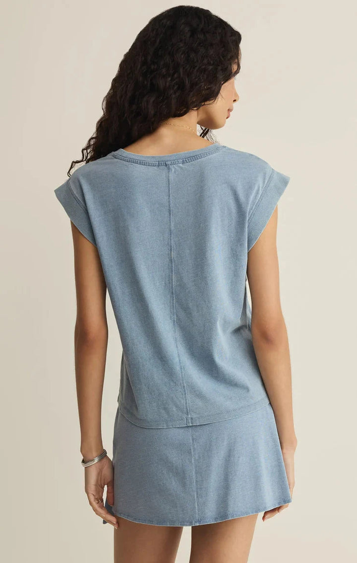 CAMINO JERSEY DENIM TOP T-Shirt Z SUPPLY 
