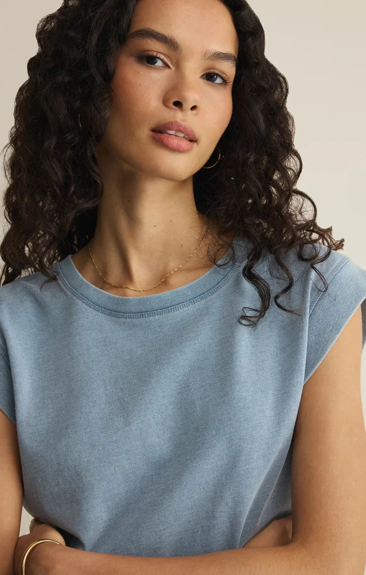 CAMINO JERSEY DENIM TOP T-Shirt Z SUPPLY 