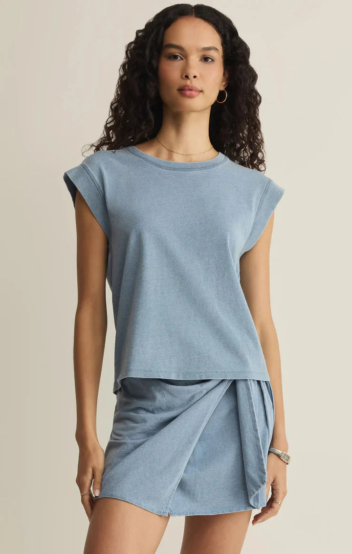 CAMINO JERSEY DENIM TOP T-Shirt Z SUPPLY 