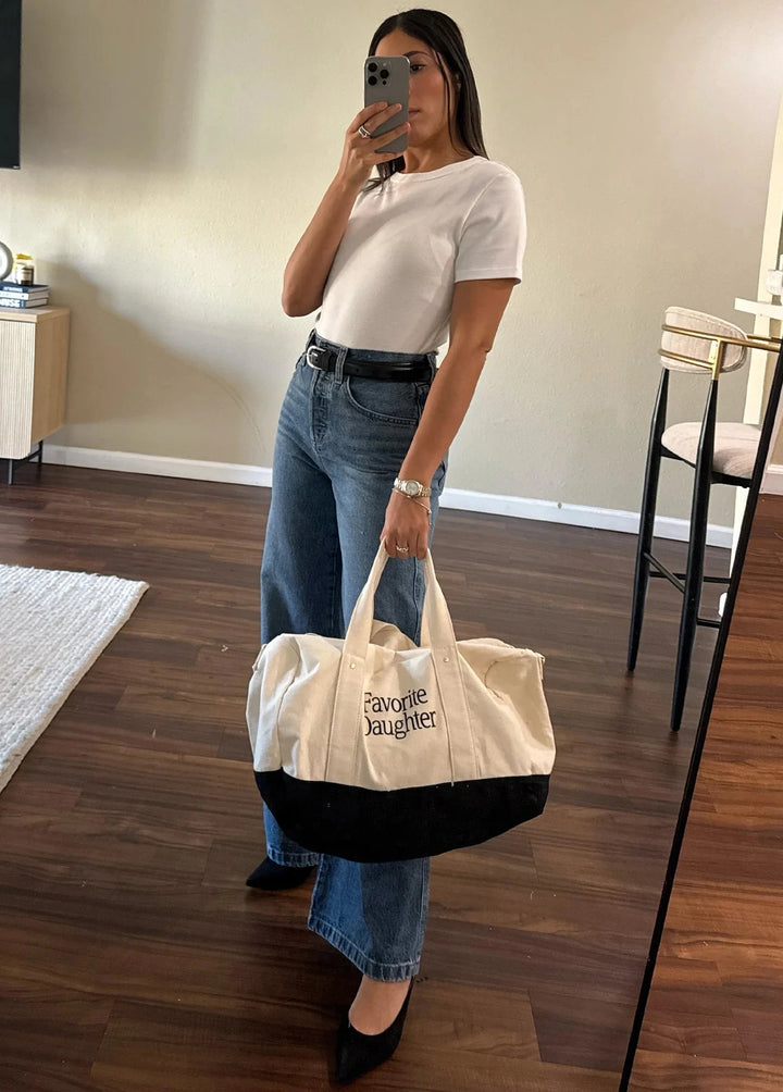 CANVAS DUFFLE BAG Purses FAVORITE DAUGHTER 