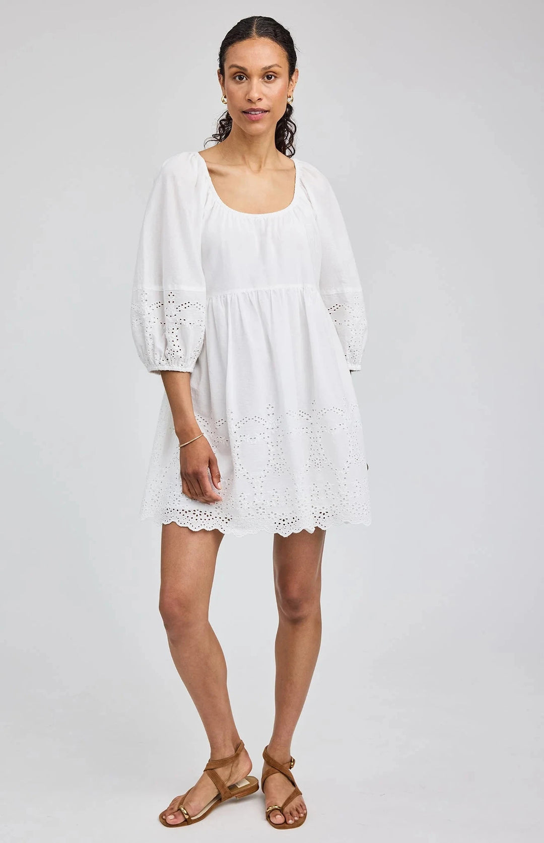 CAROLINA DRESS Dress GENTLE FAWN XS WHITE 