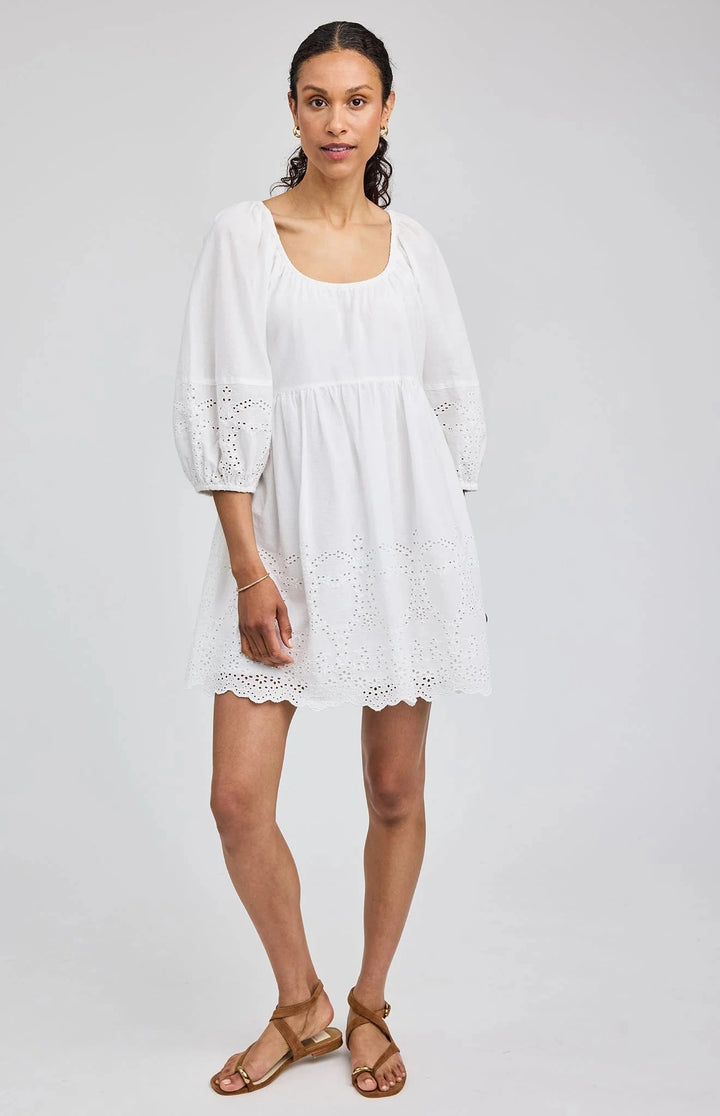 CAROLINA DRESS Dress GENTLE FAWN XS WHITE 