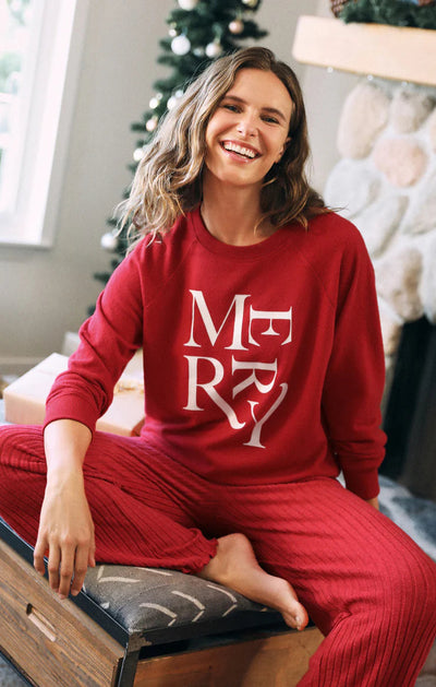 CASSIE MERRY TOP SWEATER Z SUPPLY 