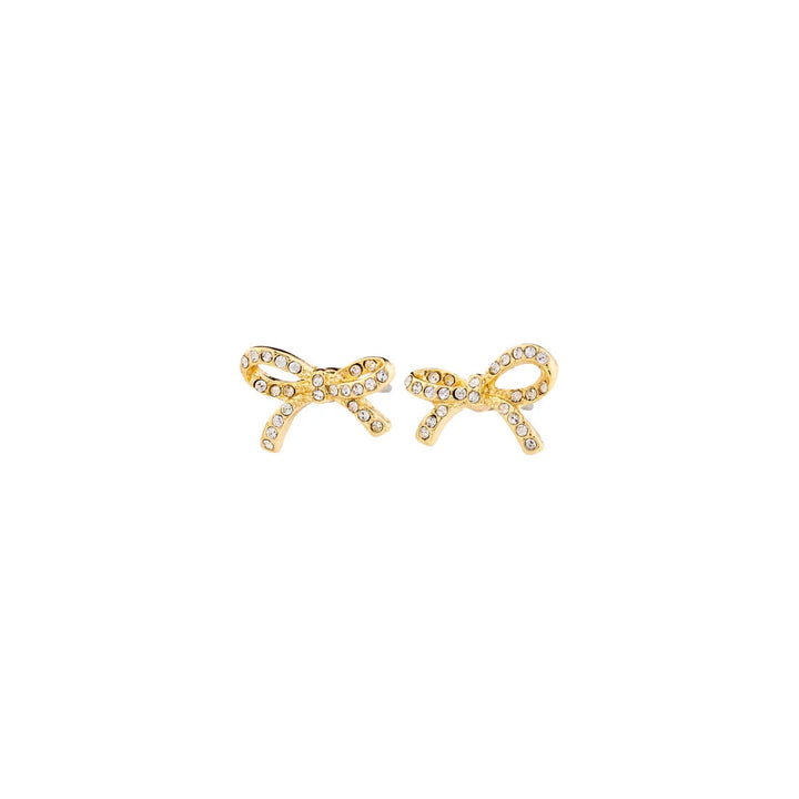 CATHARINA BOW EARRINGS Jewelry PILGRIM GOLD PLATED 