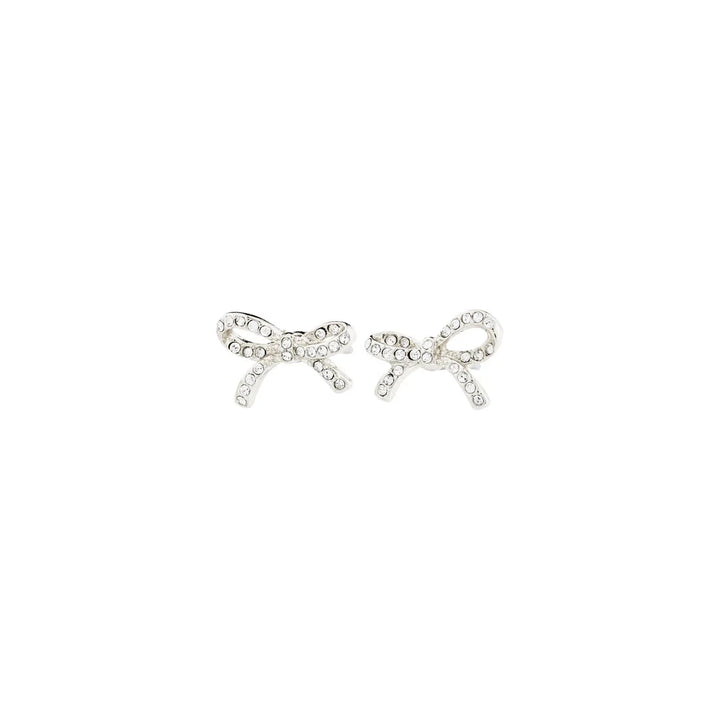 CATHARINA BOW EARRINGS Jewelry PILGRIM SILVER PLATED 