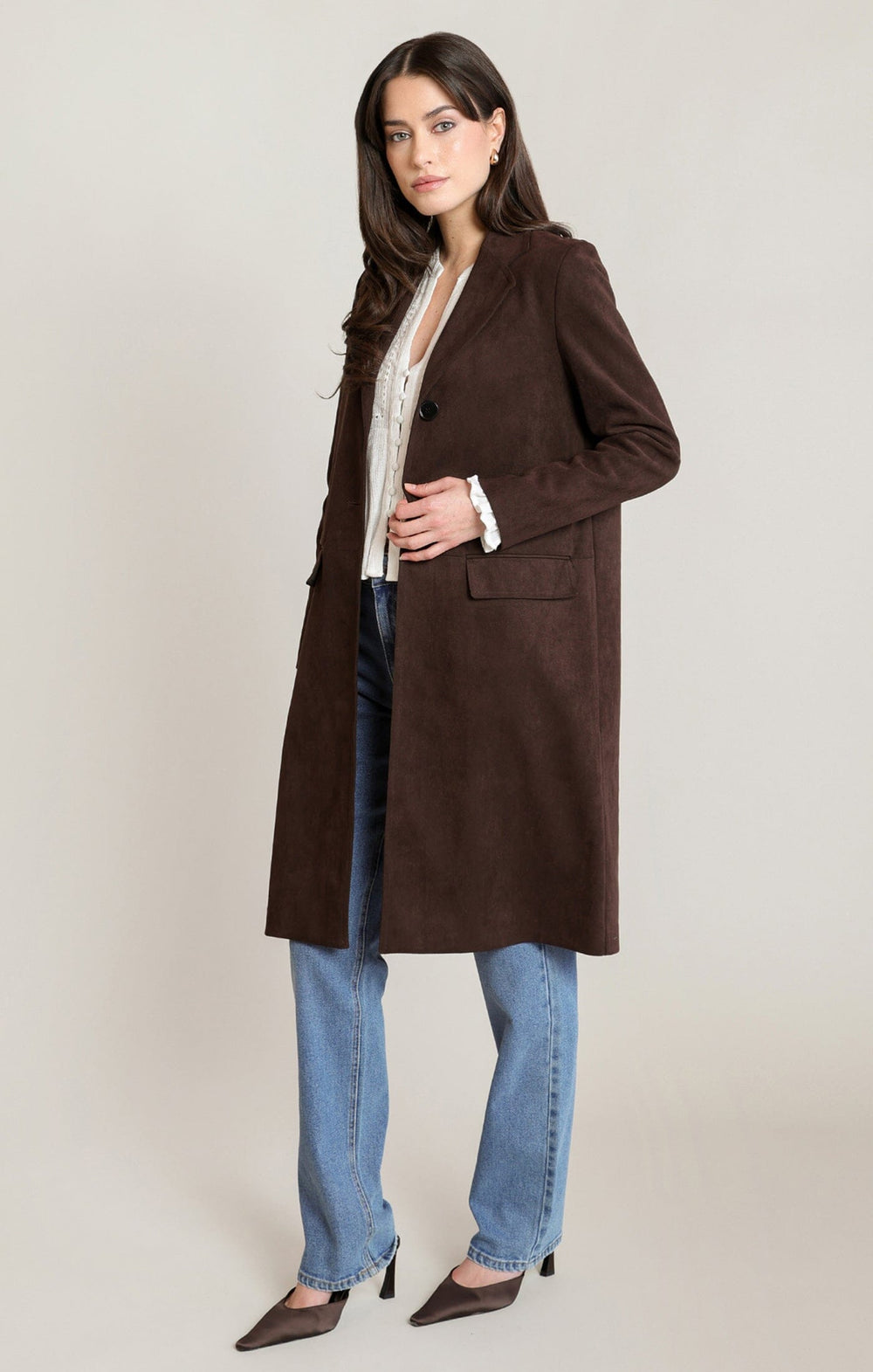 CHARLOTTE COAT COAT BLACK TAPE 