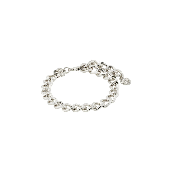CHARM CURB BRACELET Jewelry PILGRIM SILVER PLATED 