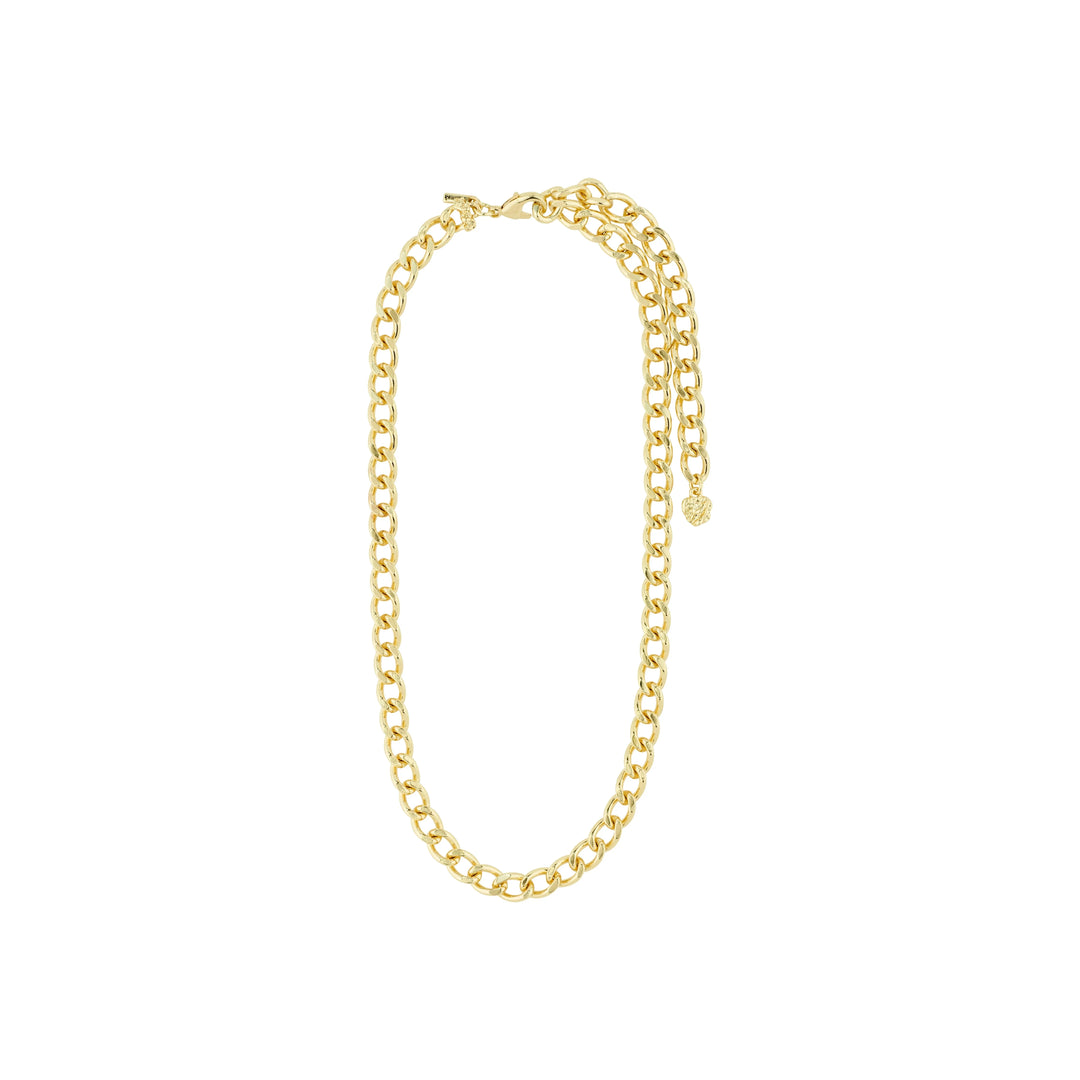 CHARM CURB NECKLACE Jewelry PILGRIM GOLD PLATED 
