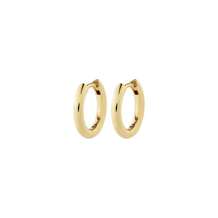 CHARM SMALL HOOPS Jewelry PILGRIM GOLD PLATED 