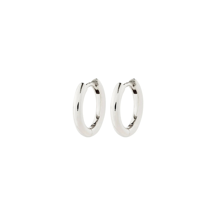 CHARM SMALL HOOPS Jewelry PILGRIM SILVER PLATED 
