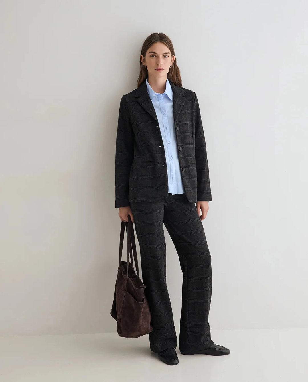 CHECK JACQUARD TROUSERS Pants YERSE 