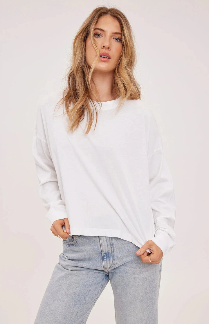 CHRISTY LONG SLEEVE TOP TOP GENTLE FAWN 