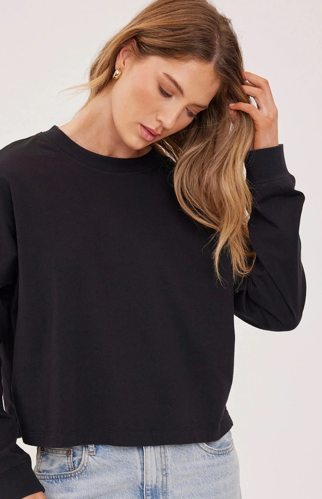 CHRISTY LONG SLEEVE TOP TOP GENTLE FAWN 
