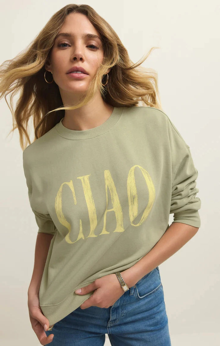 CIAO FIRST DATE SWEATSHIRT SWEATER Z SUPPLY 