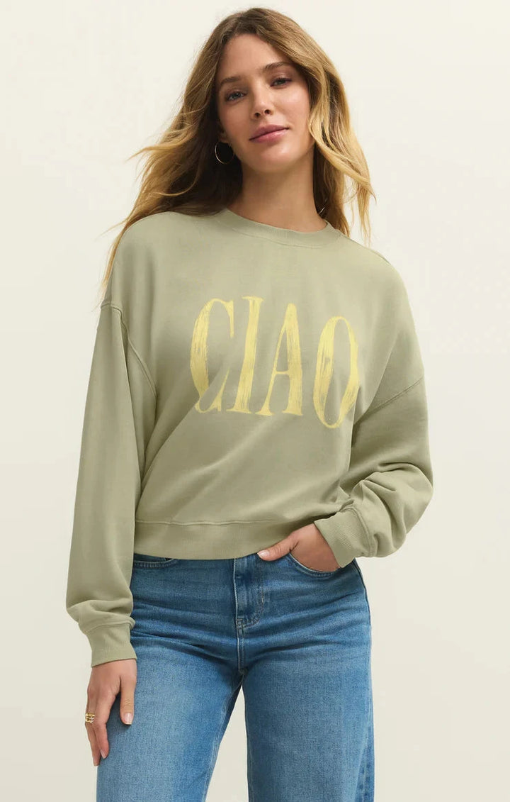 CIAO FIRST DATE SWEATSHIRT SWEATER Z SUPPLY 