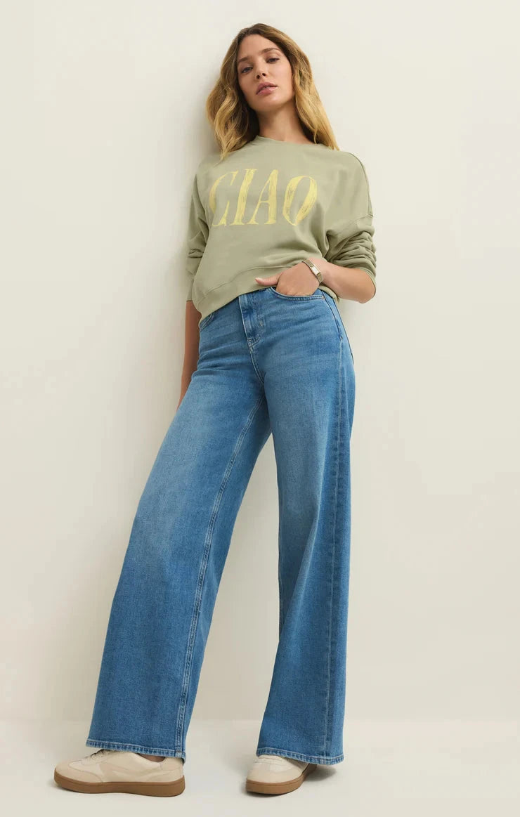 CIAO FIRST DATE SWEATSHIRT SWEATER Z SUPPLY 