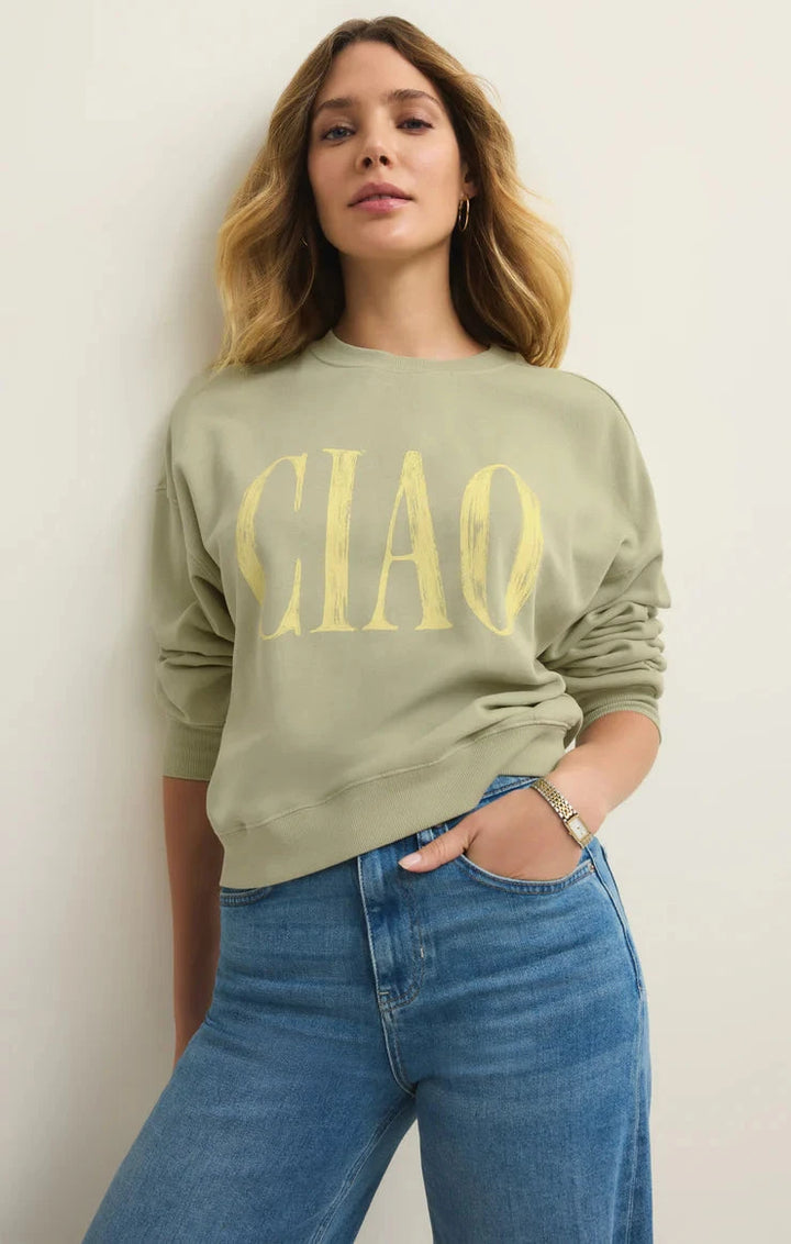 CIAO FIRST DATE SWEATSHIRT SWEATER Z SUPPLY 