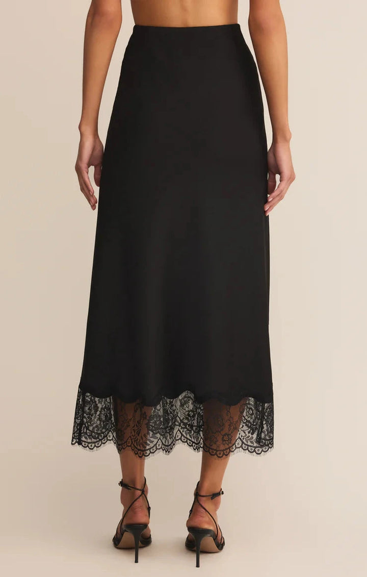 CINDER LACE SATIN MIDI SKIRT SKIRT Z SUPPLY 