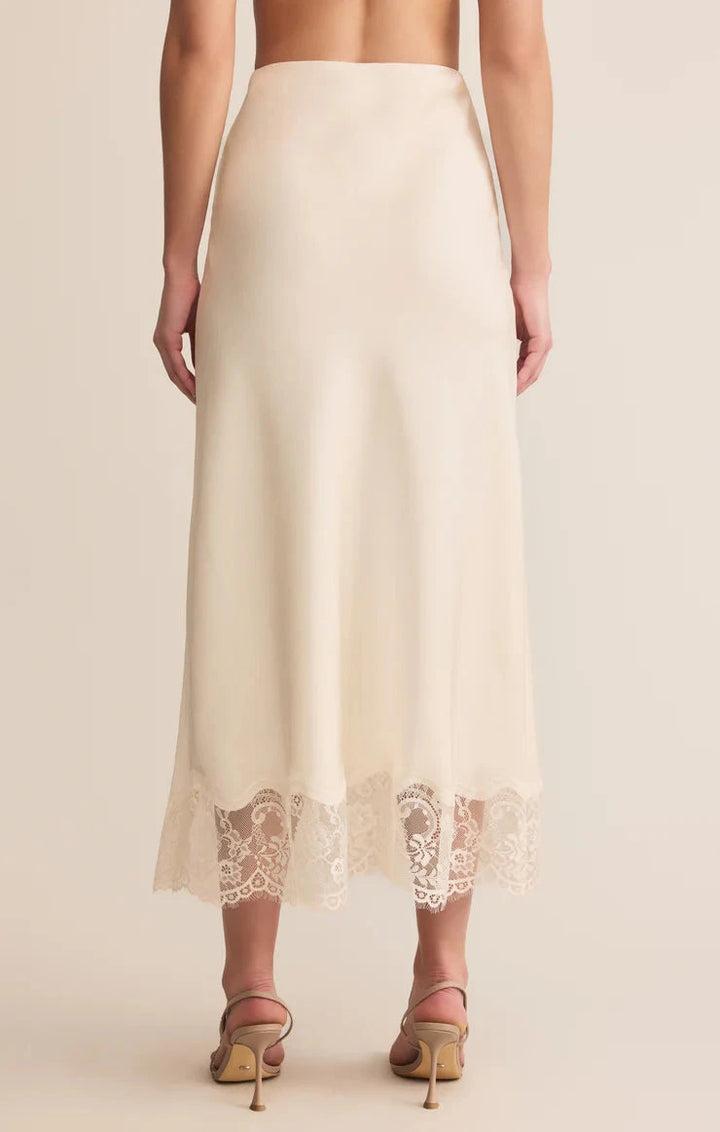 CINDER LACE SATIN MIDI SKIRT SKIRT Z SUPPLY 