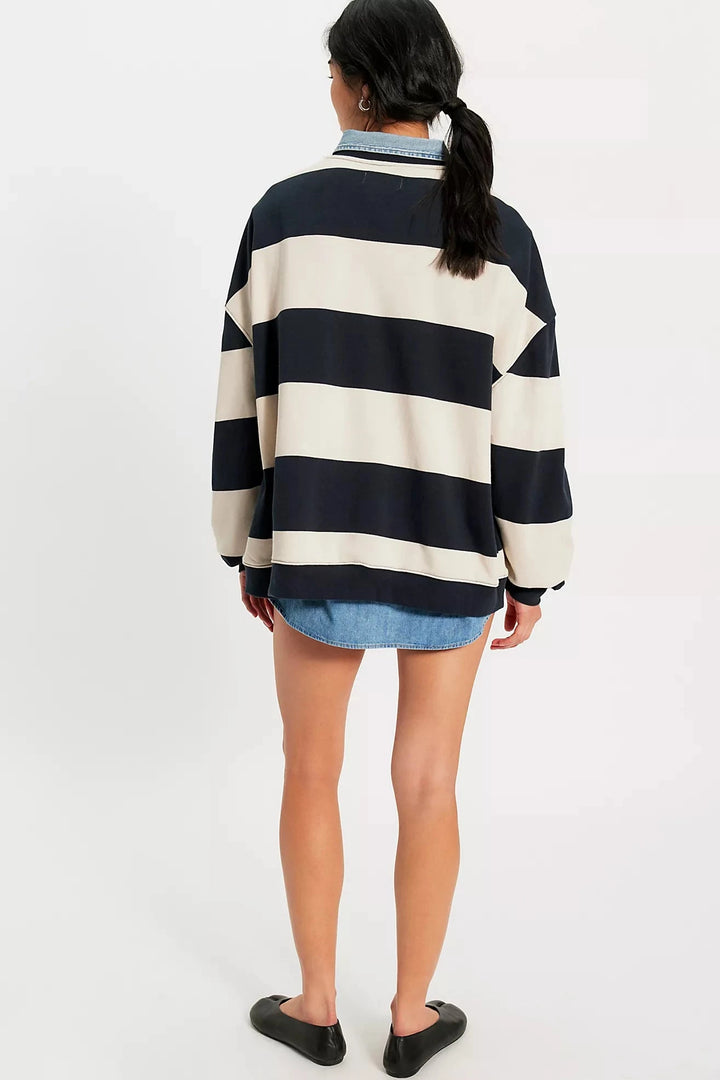 CLASSIC STRIPE CREW SWEATER Free People 