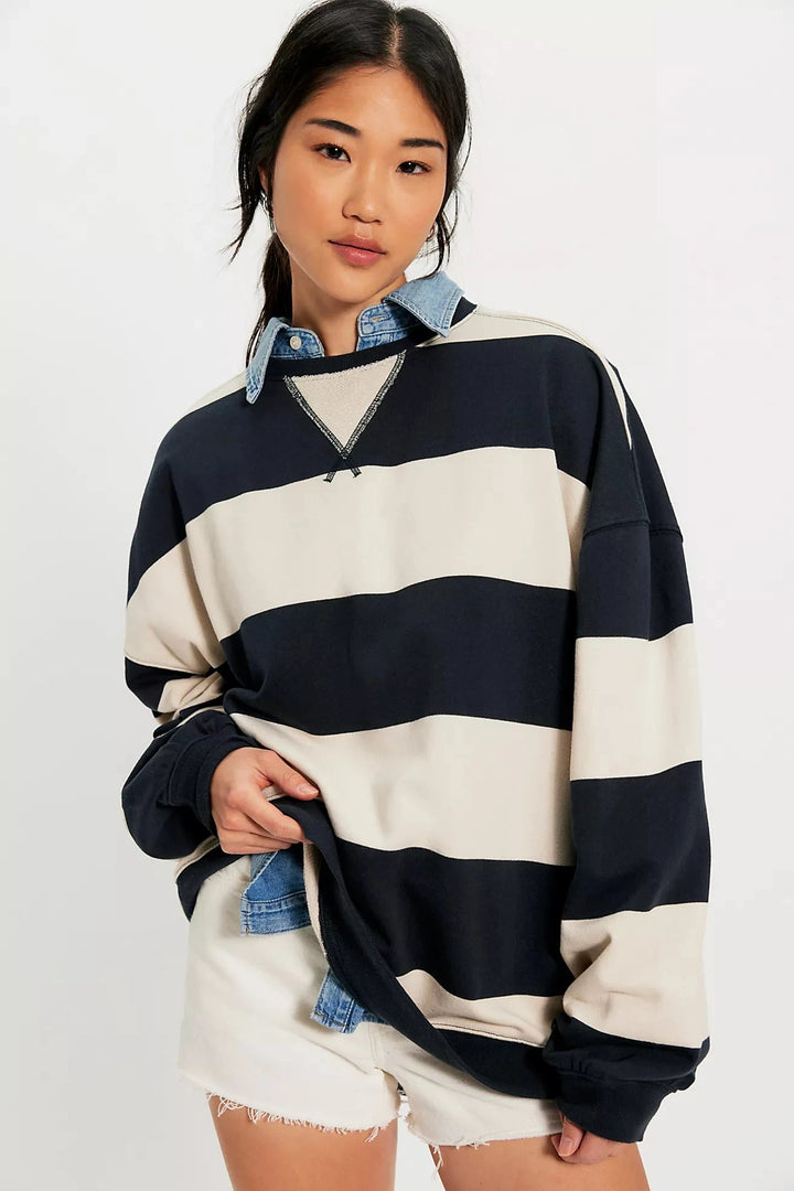 CLASSIC STRIPE CREW SWEATER Free People 