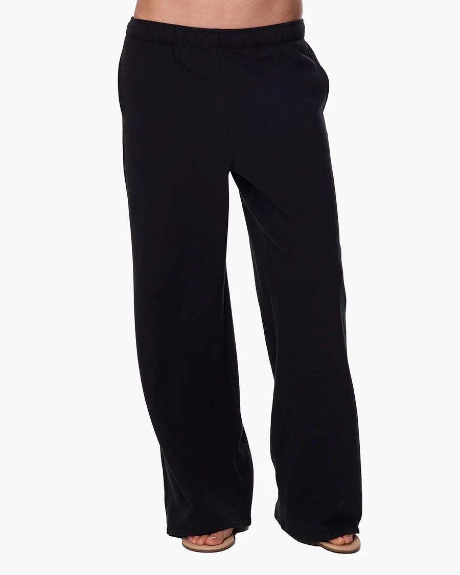 CLOUD SOFT WIDE LEG JOGGER Pants TKEES XS BLACK 