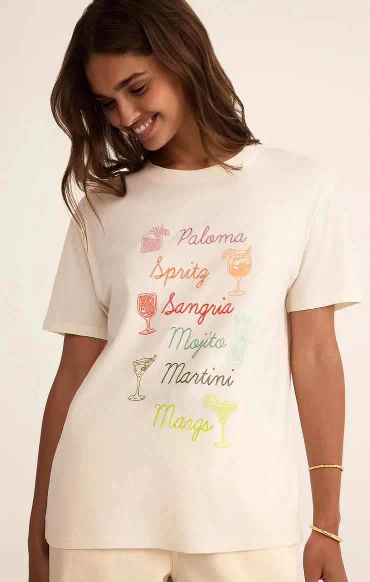 COCKTAILS BOYFRIEND TEE T-Shirt Z SUPPLY 