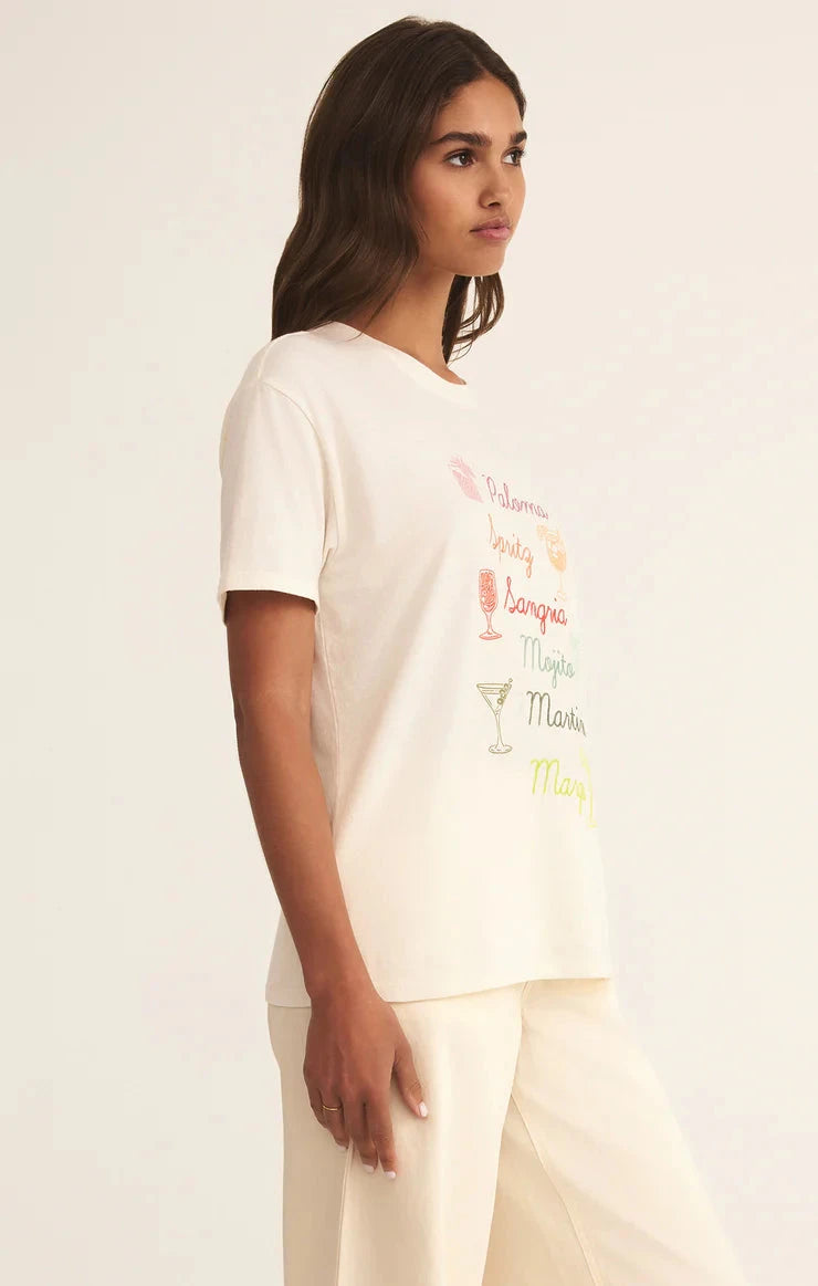 COCKTAILS BOYFRIEND TEE T-Shirt Z SUPPLY 