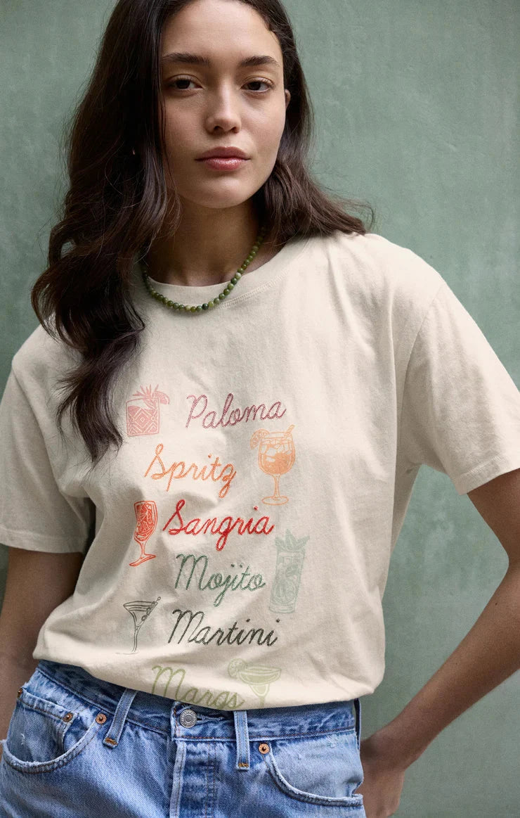 COCKTAILS BOYFRIEND TEE T-Shirt Z SUPPLY 
