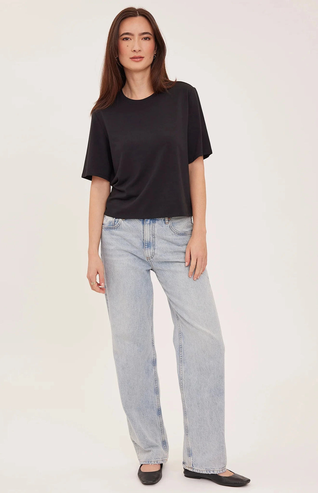 CODIE T-SHIRT T-Shirt GENTLE FAWN XS BLACK 
