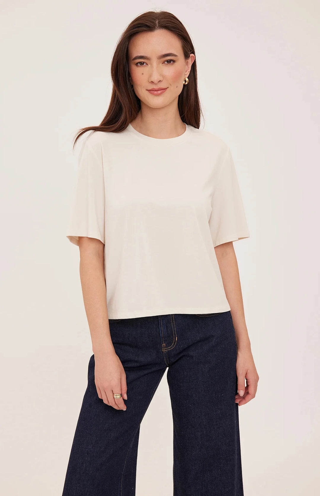CODIE T-SHIRT T-Shirt GENTLE FAWN XS CREAM 