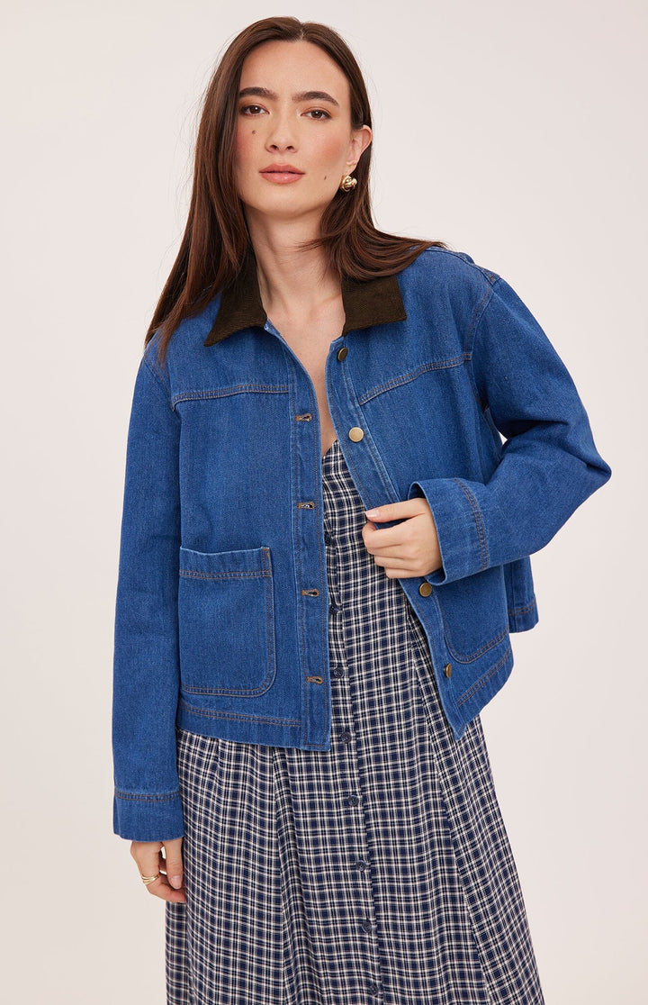 CONNOR JACKET JACKET GENTLE FAWN XS MEDIUM WASH 