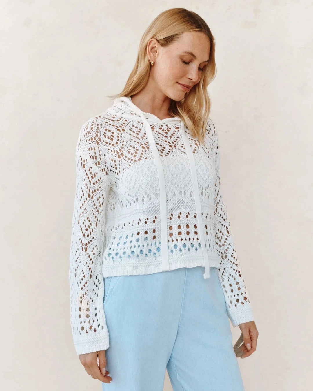 CROCHET HOODIE SWEATER BELLA DAHL 