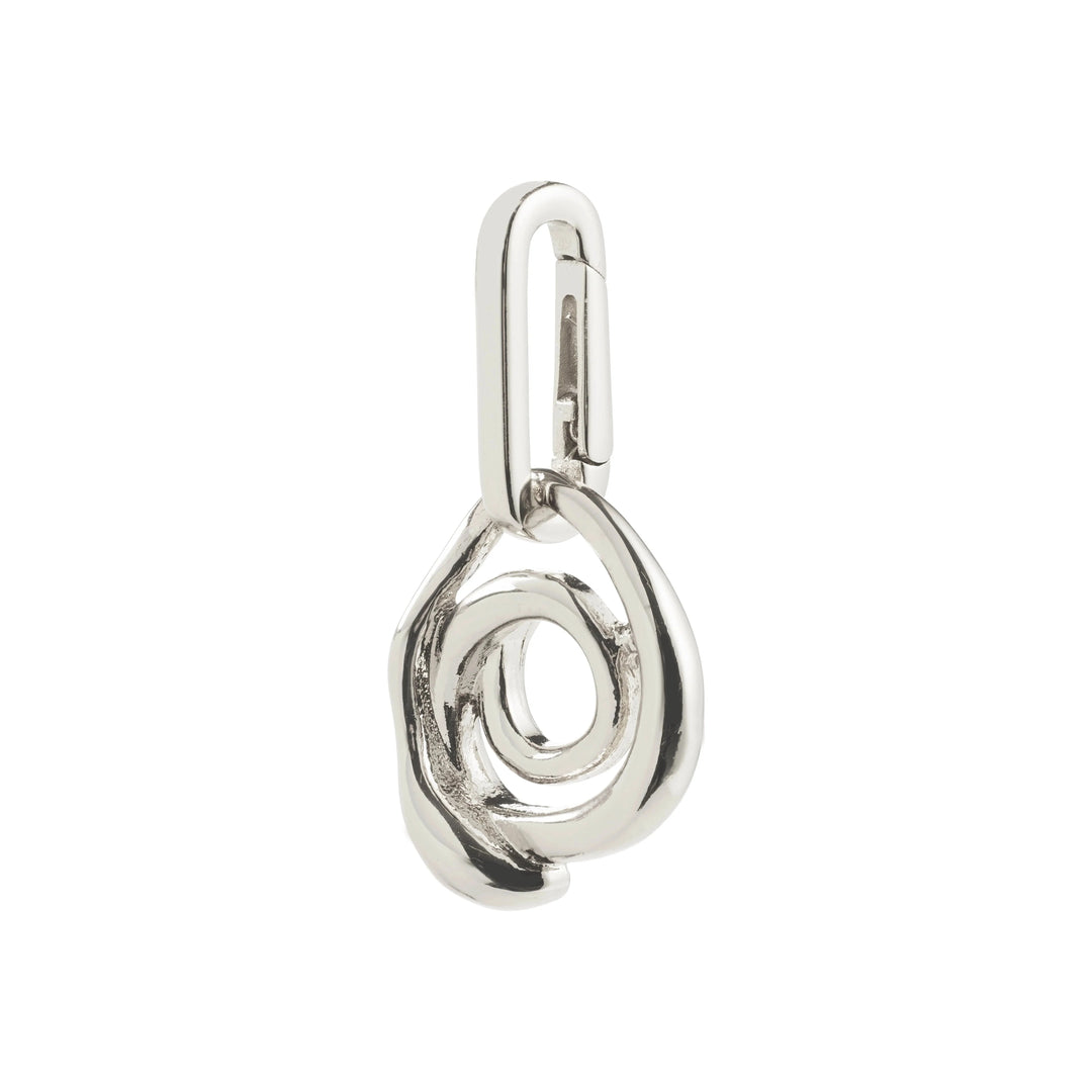 CURL CHARM Jewelry PILGRIM SILVER PLATED 