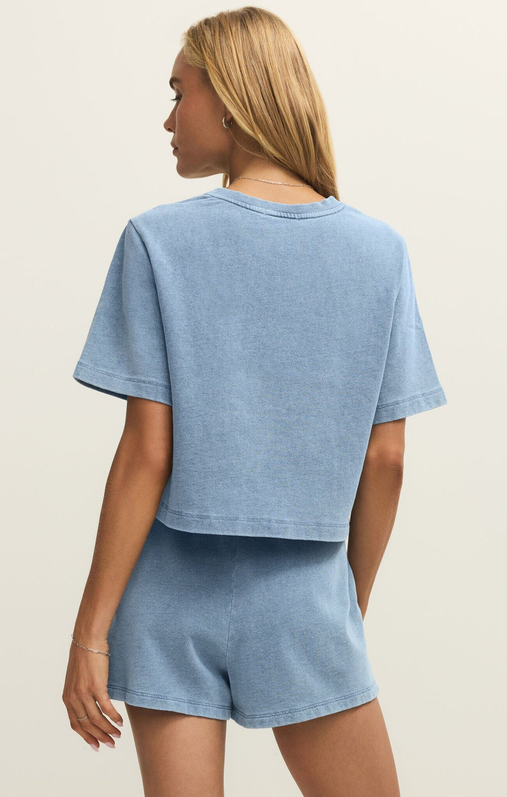 CURRAN KNIT DENIM SWEATSHIRT SWEATER Z SUPPLY 