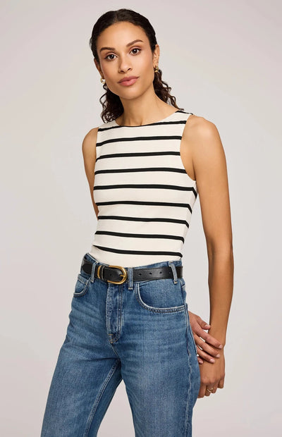 CYRUS TANK Tank GENTLE FAWN XS CREAM STRIPE 