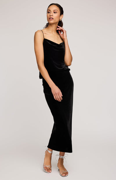 DAHLIA VELVET SKIRT SKIRT GENTLE FAWN 