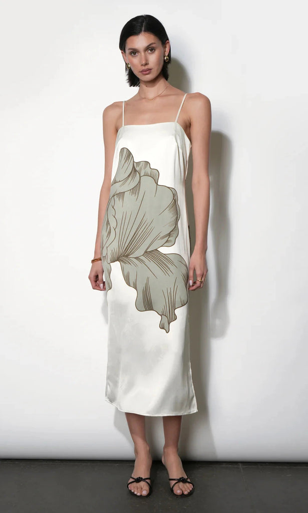 chinese dress ladies FLAME SLIT MAXI DRESS main image 1