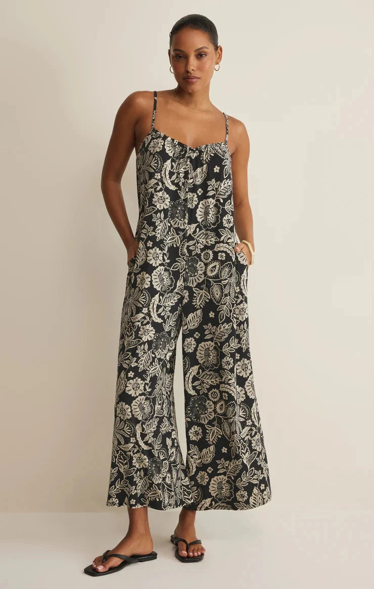 DAY OFF FLORAL JUMPSUIT ROMPER Z SUPPLY 