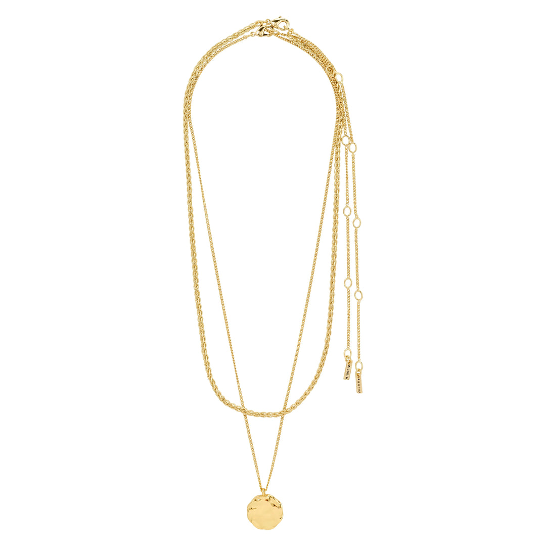 DECLAN 2-IN-1 NECKLACE Jewelry PILGRIM GOLD PLATED 