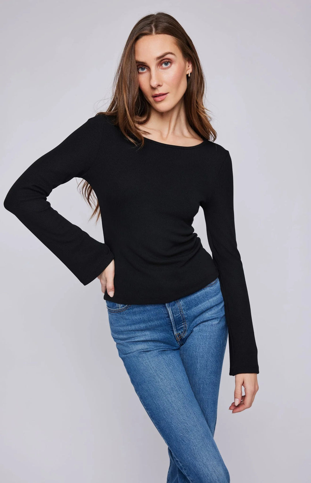 DELILAH TOP TOP GENTLE FAWN XS BLACK 