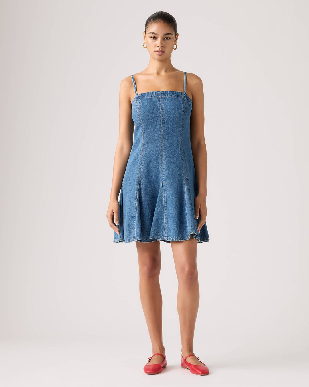 DENIM GODET DRESS Dress LEVI&