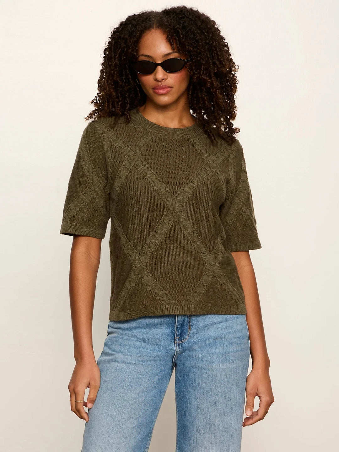 DIAMOND SWEATER TEE TOP SANCTUARY 