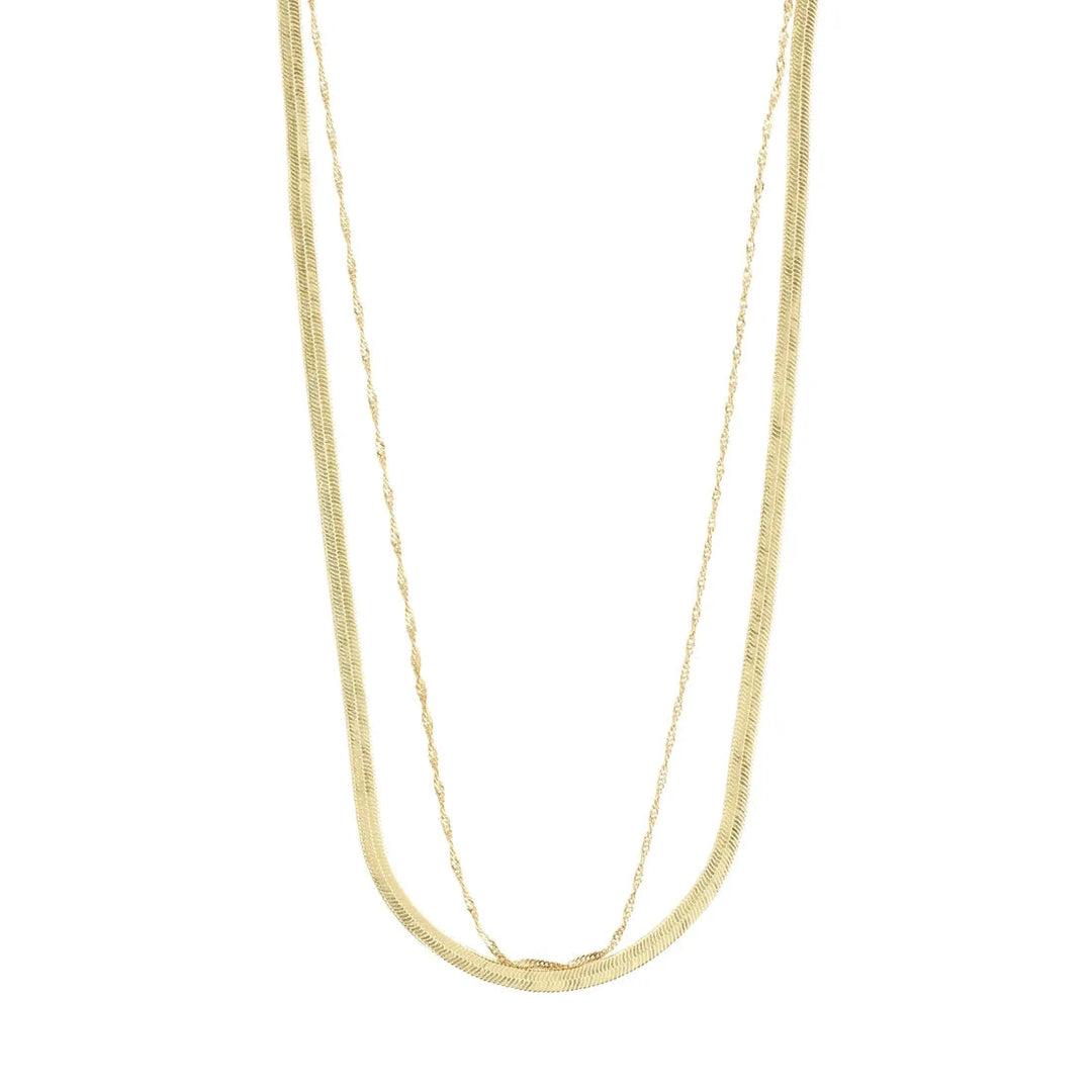 EA NECKLACE Jewelry PILGRIM GOLD PLATED 