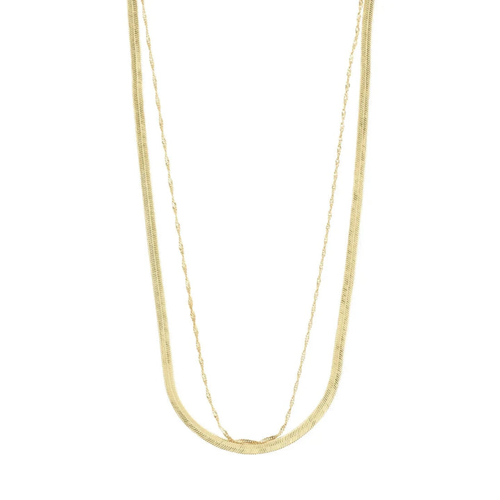 EA NECKLACE Jewelry PILGRIM GOLD PLATED 