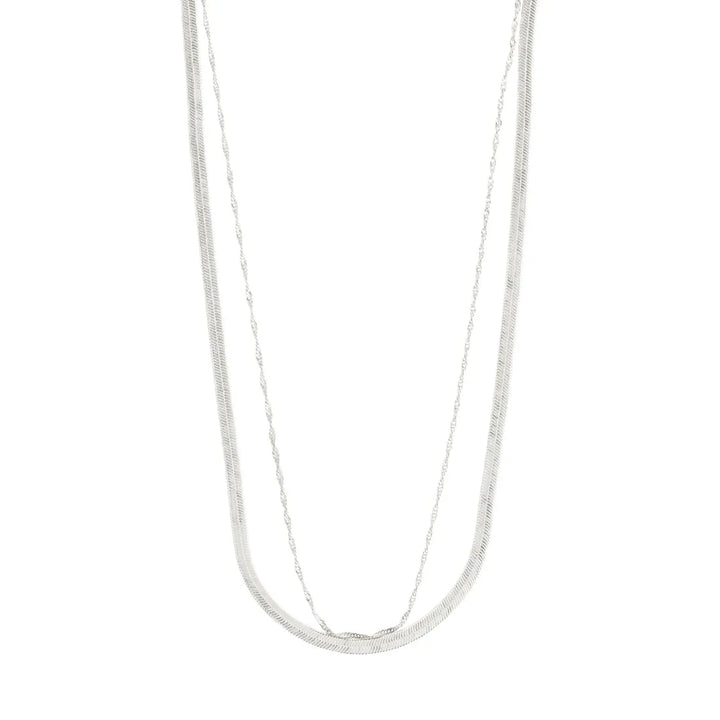 EA NECKLACE Jewelry PILGRIM SILVER PLATED 