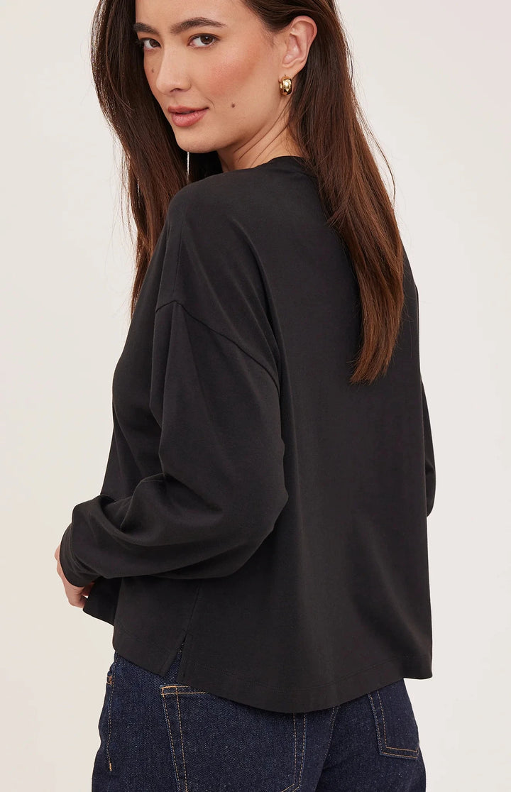 EASTON LONG SLEEVE TOP TOP GENTLE FAWN 