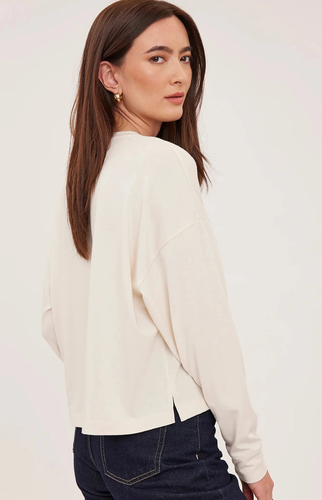 EASTON LONG SLEEVE TOP TOP GENTLE FAWN 